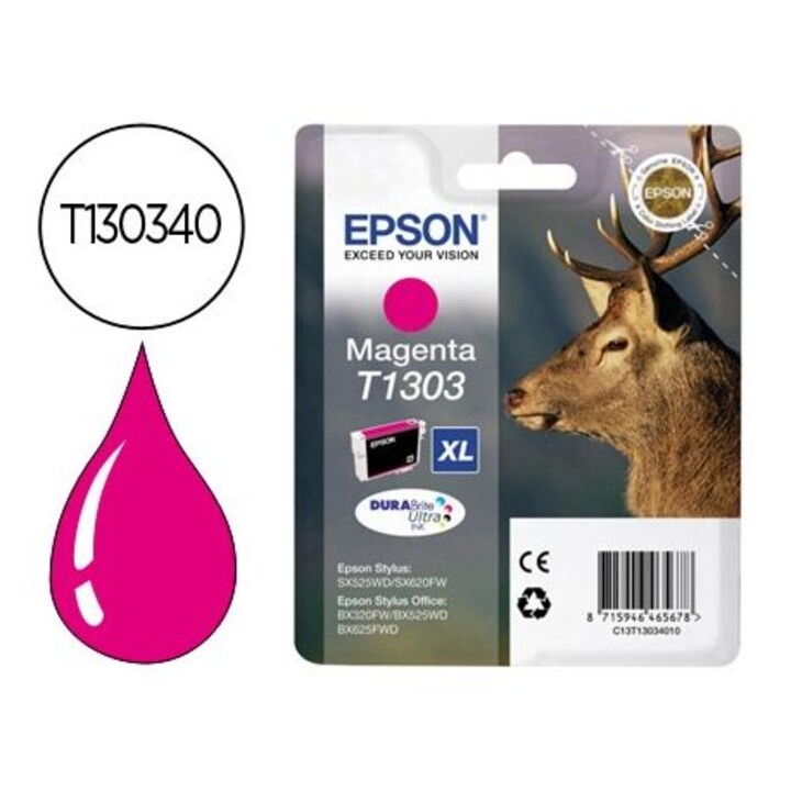 CARTUCHO EPSON T1303 MAGENTA STYLUS SX525 SX620 BX320 BX525