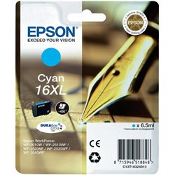 CARTOUCHE EPSON 16XL CYAN WF-2010 WF-2520 WF-2530 WF-2054