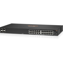 HPE Aruba CX 6000 24G 4SFP managed Switch seitlicher Luftstrom (24 Ports + 4x 1G SFP-Ports R8N88A)