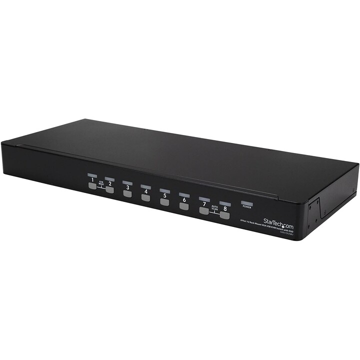 KVM SWITCH STARTECH 8X1 VGA USB RACK 1U