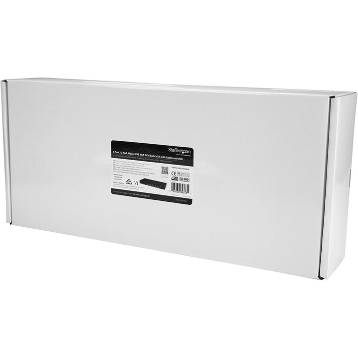 CONMUTADOR KVM STARTECH 8X1 VGA USB RACK 1U