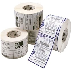 ROLL LABELS ZEBRA Z-SELECT 102X76MM 930 LABELS AXIS 25MM TRANSFER THERMAL WHITE