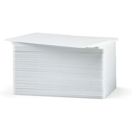 Carte D'Identification Pvc Zebra 53.85X85.85Mm Blanc