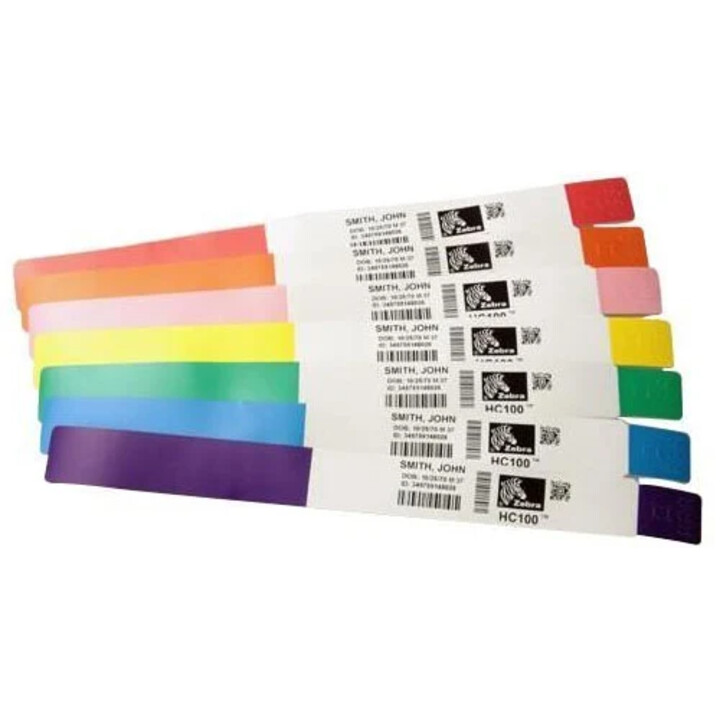 BRACCIALE A CARTUCCIA ZEBRA HC100 Z-BAND KIT 6 BIANCO