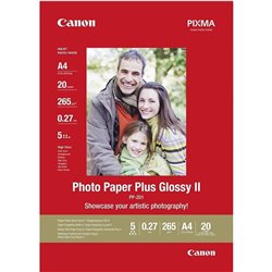 PAPEL FOTOGRÁFICO CANON PP-201 PHOTO PLUS BRILHANTE II A4 20H
