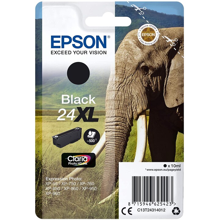 CARTUCCIA EPSON 24XL NERA XP-750 XP-850