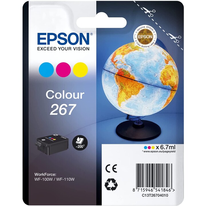 CARTUCCIA A COLORI EPSON 267 WF-100W