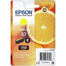 Cartucho Epson 33 Amarillo EXPRESSION HOME XP-63 830 EXPRESSION PREMIUM XP-530