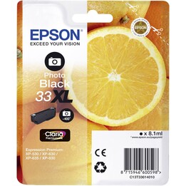 Epson 33XL PHOTO Nero EXPRESSION HOME XP-63830 EXPRESSION PREMIUM XP-530 CARTUCCIA