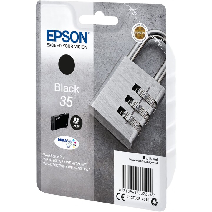 CARTUCCIA NERA EPSON 35 WF-4720DWF WF-7425DWF WF-7430DTWF WF-4740DTWF