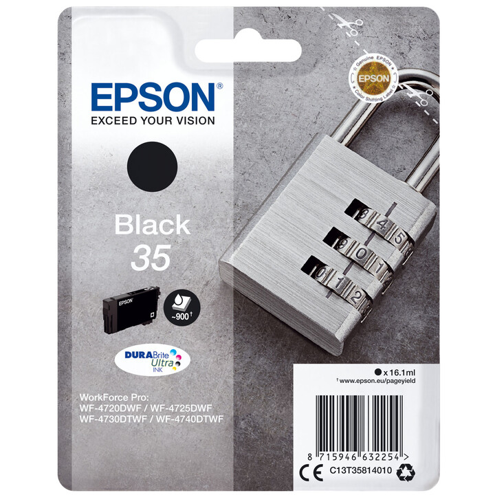 CARTUCCIA NERA EPSON 35 WF-4720DWF WF-7425DWF WF-7430DTWF WF-4740DTWF
