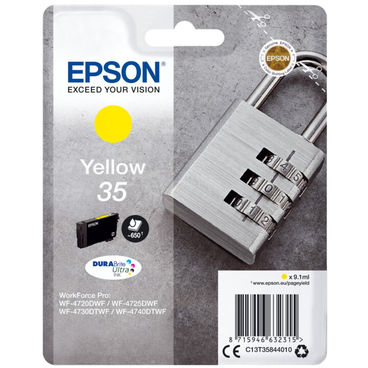 CARTUCCIA GIALLA EPSON 35 WF-4720DWF WF-7425DWF WF-7430DTWF WF-4740DTWF