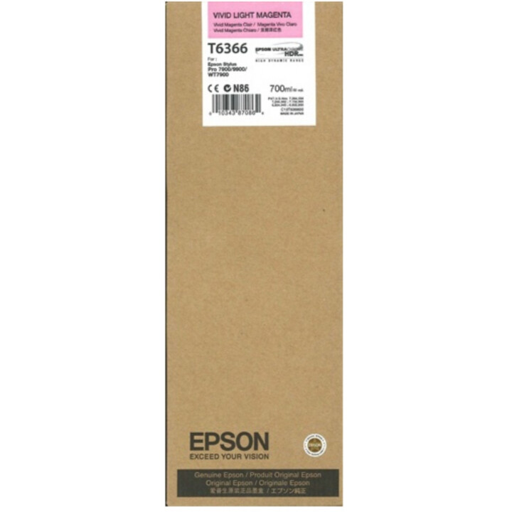EPSON T6366 MAGENTA LIGHT STYLUS PRO CARTUCHO 7890 7900 9890 9900