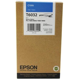 CARTOUCHE EPSON T6032 CYAN STYLUS PRO 7800/7880/9800/9880