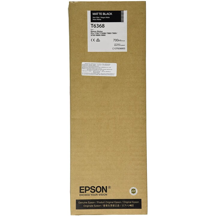 Cartucho Epson T6368 Negro MATTE STYLUS PRO 7890 7900 9890 9900