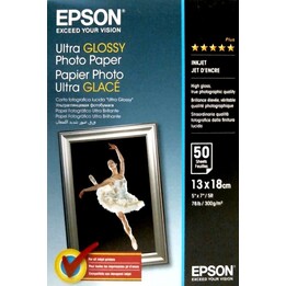 PAPIER PHOTO EPSON PAPIER ULTRA BRILLANT 13X18 50H 300GR