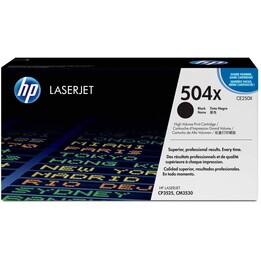 Toner HP 504X Negro Gran Capacidad CP3525 CM3530 10500 PAG