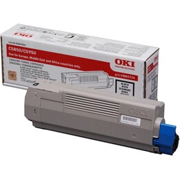 TONER OKI 43865724 BLACK C5850 C5950 8000 PAG