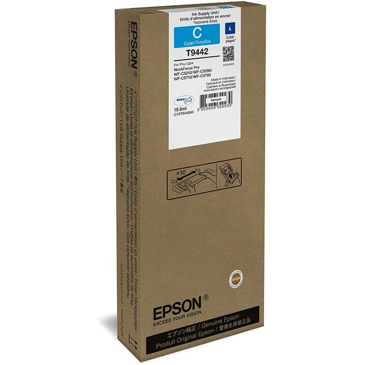 EPSON T9442 L CYAN WF PRO WF-5710 WF-5790 WF-5210 WF-5290 CARTRIDGE