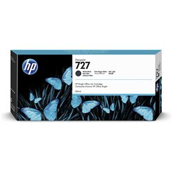 CARTRIDGE HP 727 BLACK MATTE LARGE CAPACITY DESIGNJET T1500 T1530 T2500 T2530 T920 T930