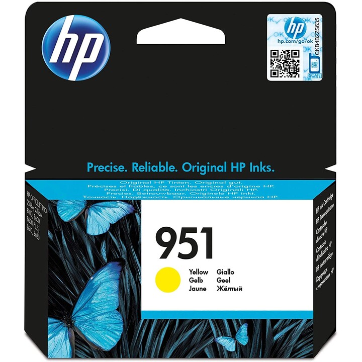 CARTRIDGE HP 951 YELLOW OFFICEJET PRO 8100 8600 700 PAGES