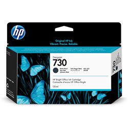 CARTOUCHE HP 730 NOIR MAT DESIGNJET T1600 T2600
