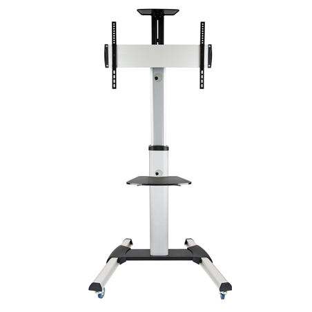 MOBILE FLOOR MONITOR SUPPORT TOOQ 37"-70" SILVER/BLACK