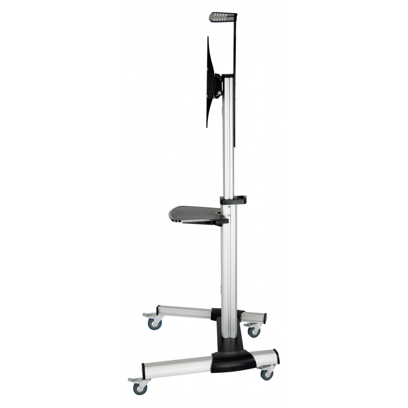 MOBILE FLOOR MONITOR SUPPORT TOOQ 37"-70" SILVER/BLACK