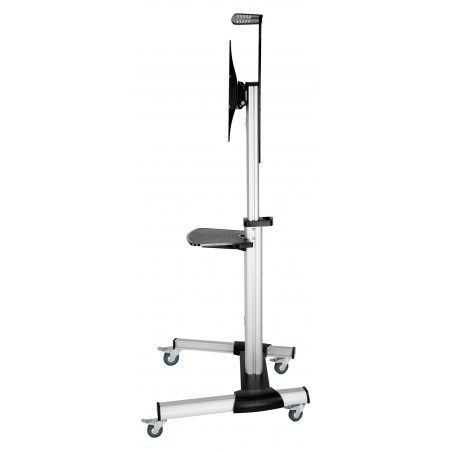 MOBILE FLOOR MONITOR SUPPORT TOOQ 37"-70" SILVER/BLACK