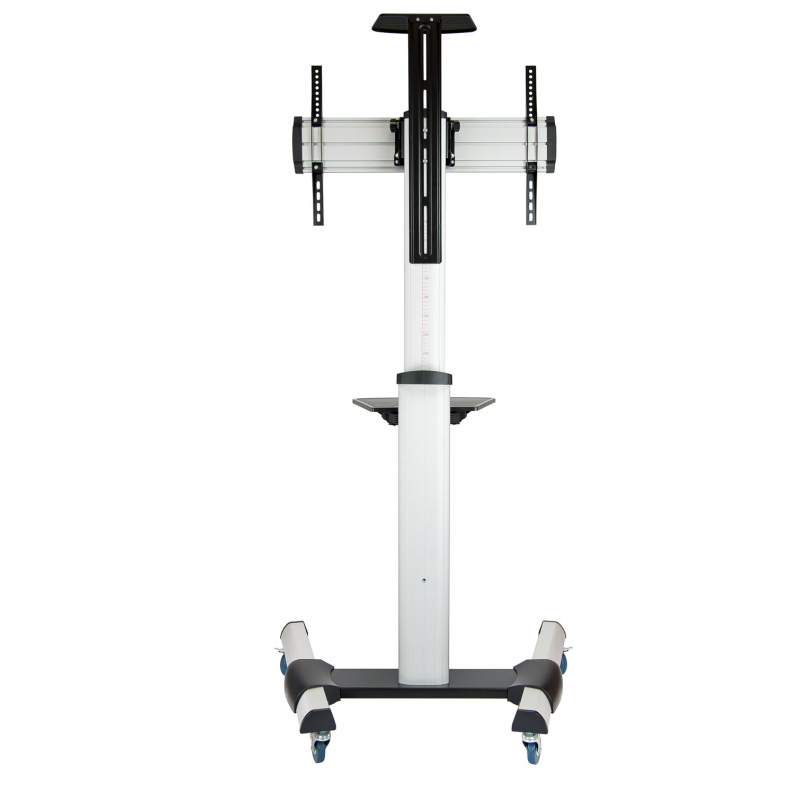 MOBILE FLOOR MONITOR SUPPORT TOOQ 37"-70" SILVER/BLACK