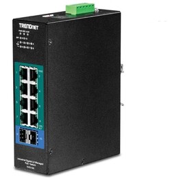 Switch administrable TRENDnet TI-PG102I 10 Ports/ RJ-45 Gigabit 10/100/1000 / PoE/ SFP