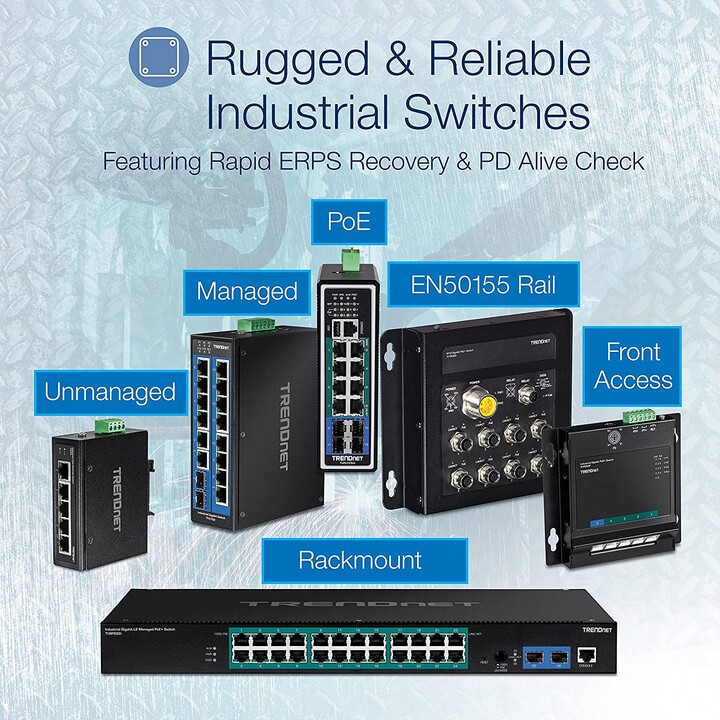Managed Switch TRENDnet TI-PG102I 10 Ports/ RJ-45 Gigabit 10/100/1000 / PoE/ SFP
