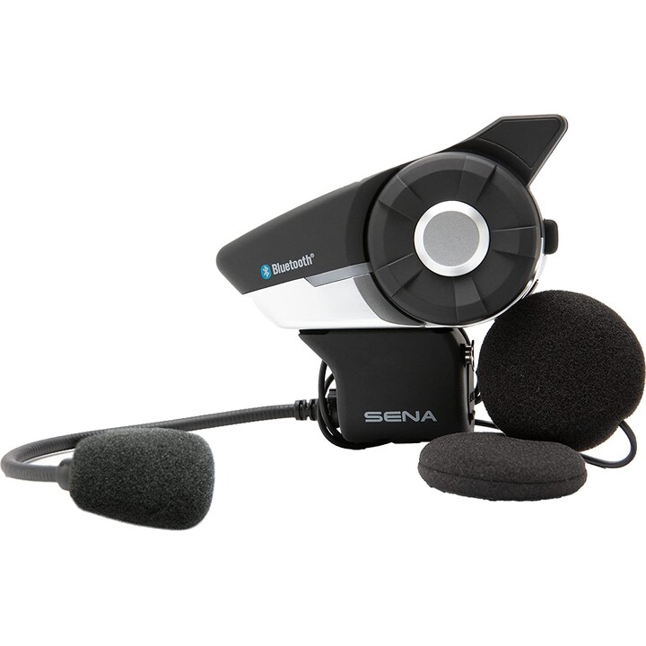 SENA 20S EVO DUO 20S-EVO-10D interphone pour moto Bluetooth 4.1 2000 m Noir, Argent