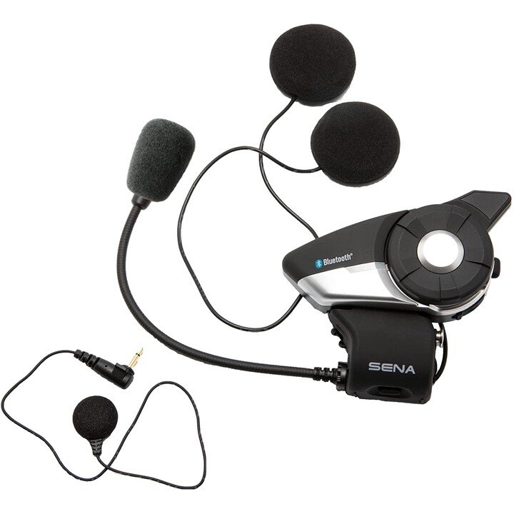 SENA 20S EVO DUO 20S-EVO-10D interphone pour moto Bluetooth 4.1 2000 m Noir, Argent
