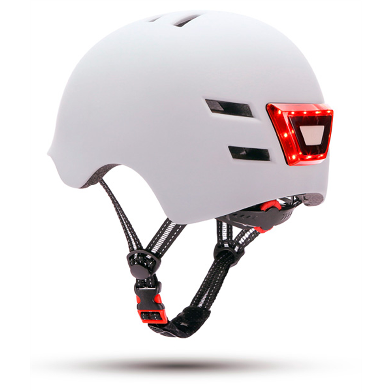 YOUIN MA1011 LED FRONT AND REAR WHITE HELMET SIZE L FOR SCOOTER