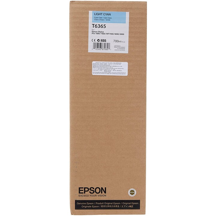 CARTUCHO EPSON T6365 CYAN LIGHT STYLUS PRO 7890 7900 9890 9900
