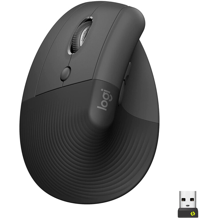 MOUSE LOGITECH VERTICAL WIRELESS LIFT LEFT GRAPHITE