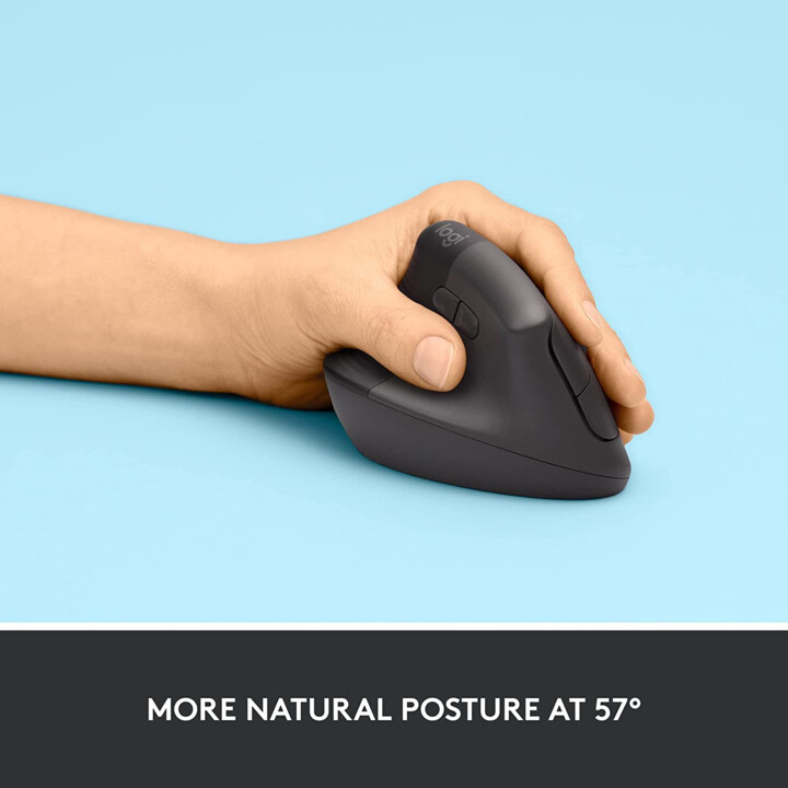 MOUSE LOGITECH VERTICAL WIRELESS LIFT LEFT GRAPHITE