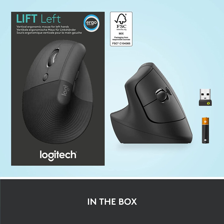 MAUS LOGITECH VERTIKAL WIRELESS LIFT LINKS GRAPHIT