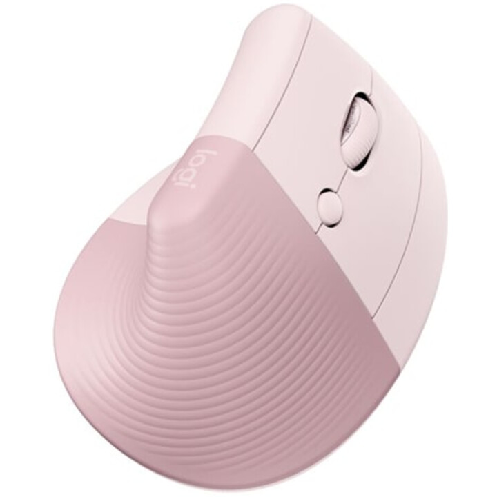 Logitech Lift mouse verticale ergonomico destrorso (senza fili, rosa)