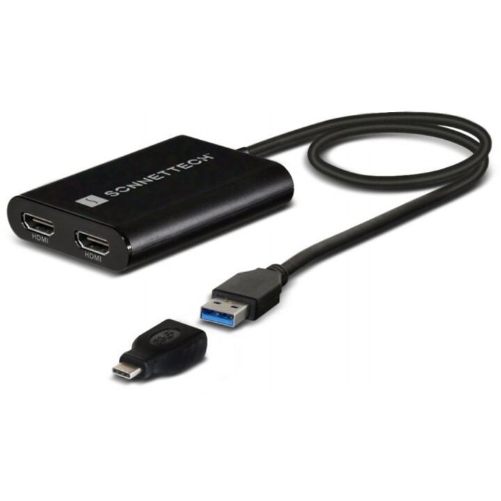Dual 4K 60Hz HDMI Adapter for M1 Thunderbolt Macs *New