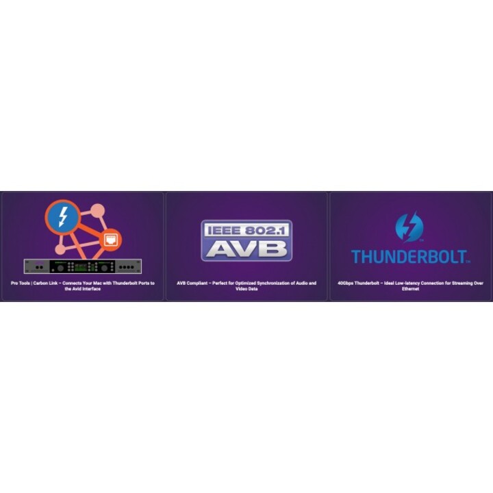 Adattatore Thunderbolt AVB - Adattatore Gigabit Ethernet compatto e professionale alimentato da bus con supporto AVB per compute