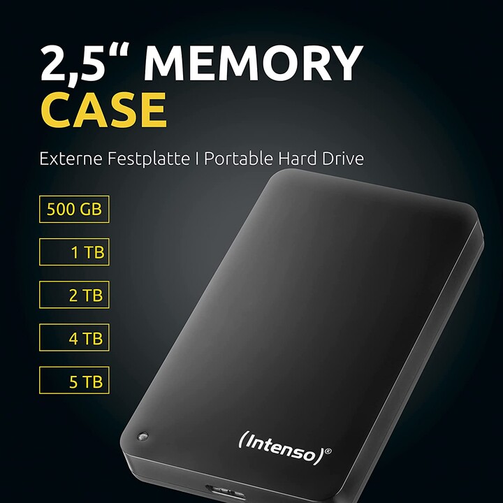 Intenso Memory Case - 5 TB in black (2.5", external HDD)