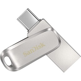 SPEICHER USB-C / USB 3.1 512 GB SANDISK ULTRADUAL DRIVE LUXE SILBER