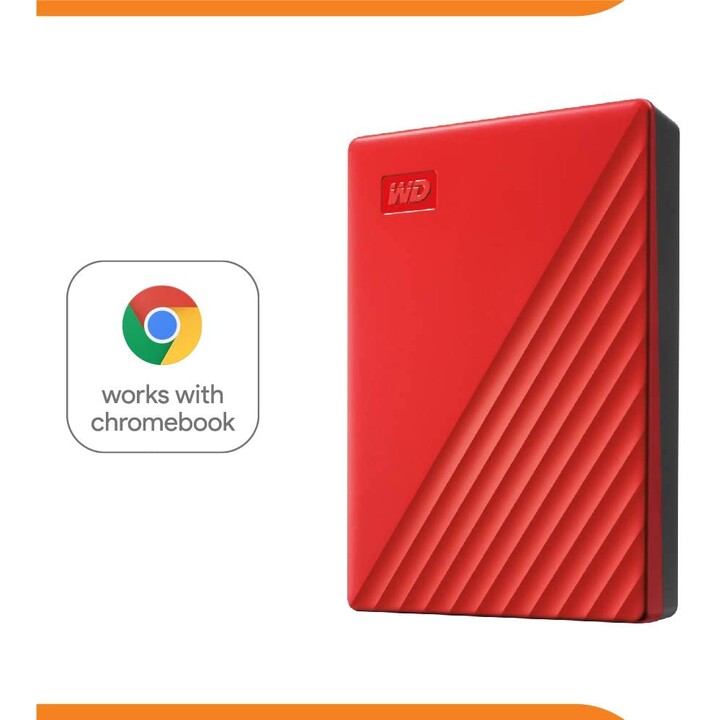WESTERN DIGITAL MON PASSEPORT WDBPKJ0040BRD 4 To ROUGE