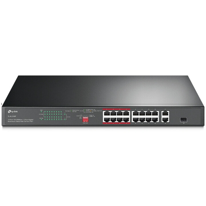 Switch TP-LINK TL-SL1218P Fast Ethernet (10/100) Power over Ethernet (PoE) Preto