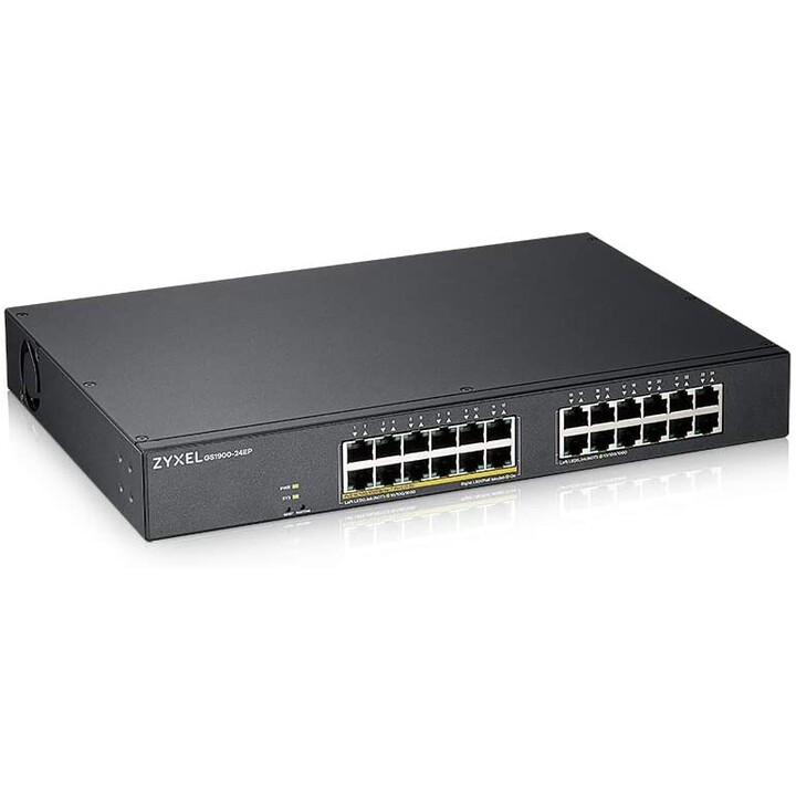 Zyxel GS1900-24EP Gestionado L2 Gigabit Ethernet (10/100/1000) Energía sobre Ethernet (PoE) Negro
