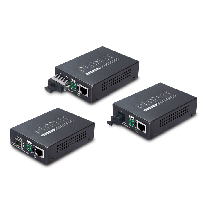 PLANET Medienkonverter, SFP 10/100/1000Base-T zu SFP, Inkl. Netzteil Ohne SFP Modul