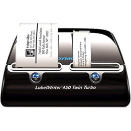 DYMO®LabelWriter™ 450 Twin Turbo Etikettendrucker mit 2 Druckwerken (USB, 300 dpi,Thermodirekt,fürEtiketten bis 60mm)