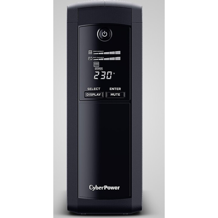 UPS interativo linha Cyberpower VP1600EILCD/ 1600VA-960W/ 8 saídas/ formato torre